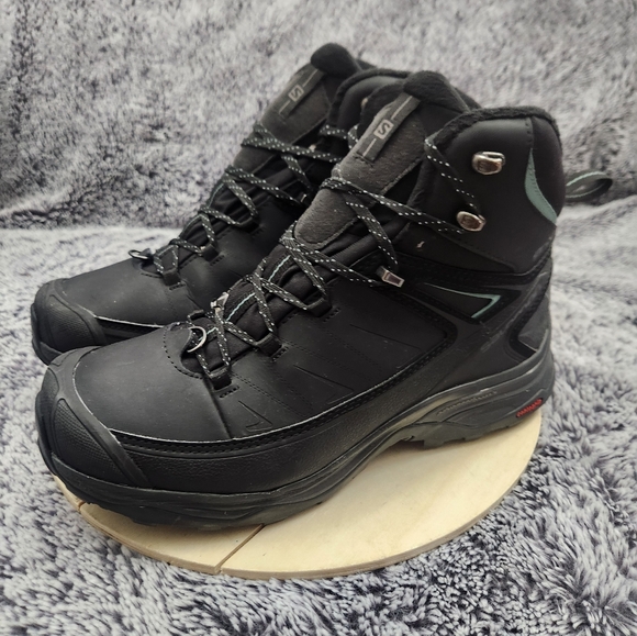 Salomon X Ultra Mid Winter CS WP Boots Women's Size 7.5 Black Waterproof Hiking - Picture 4 of 9